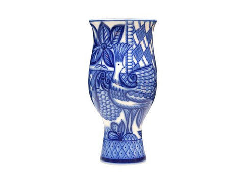 Vase Flower  Blue Bird