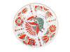 Decorative plate Ellipse Red Bird