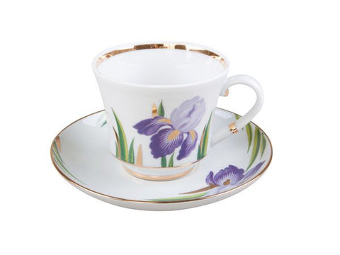 Cup & Saucer Banquet Irises 1/2