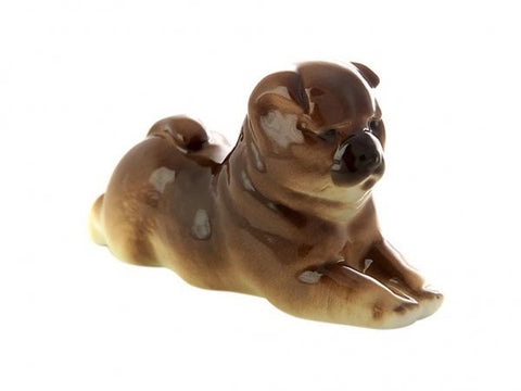Porcelain Dog Figurine Chow