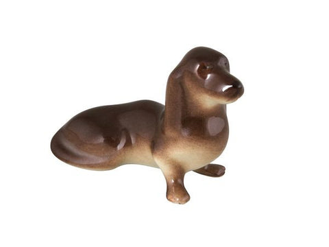 Porcelain Dog Figurine Dachshund small