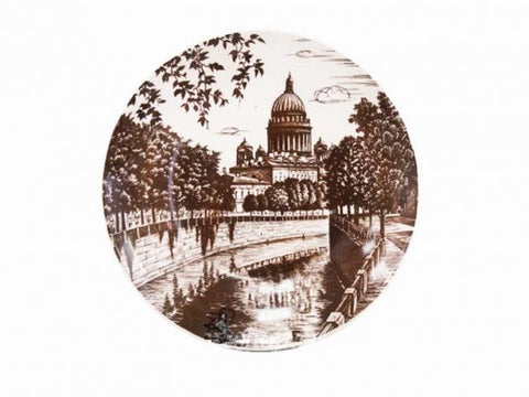 Decorative plate Ellipse The Moika River