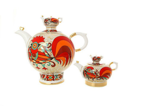 Teapot Family The Red Rooster