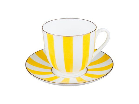 Cup & Saucer Yes and No yellow